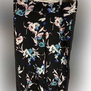 Lane Bryant wide leg floral pants